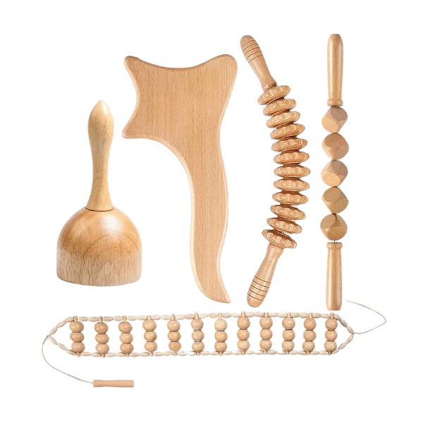 Pack Rodillos Reductores Con Tabla Y Accesorios Para Maderoterapia