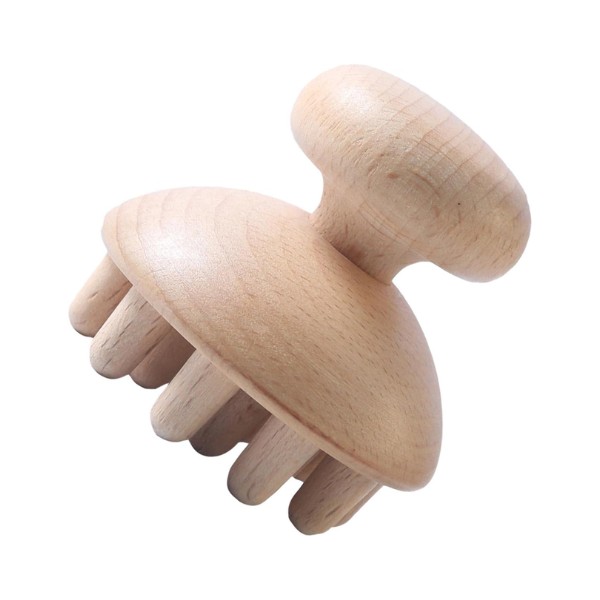 Masajeador de Madera en Forma de Hongo para Maderoterapia