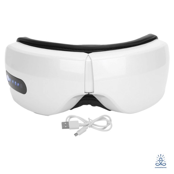 Masajeador de Ojos y Sien con Calor, Vibración y Compresión Masajeador de Ojos y Sien con Calor, Vibración y Compresión