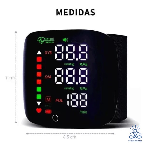 Monitor de Presión Arterial de Muñeca con Voz en Español | Recargable USB