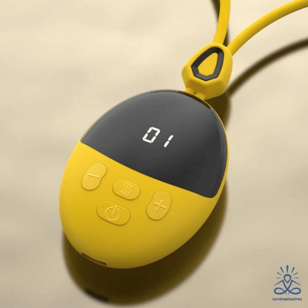 Masajeador de Cuello Eléctrico TENS EMS con Calor y Relajación Profunda