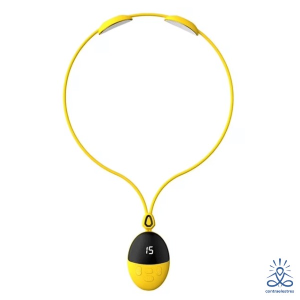 Masajeador de Cuello Eléctrico TENS EMS con Calor y Relajación Profunda