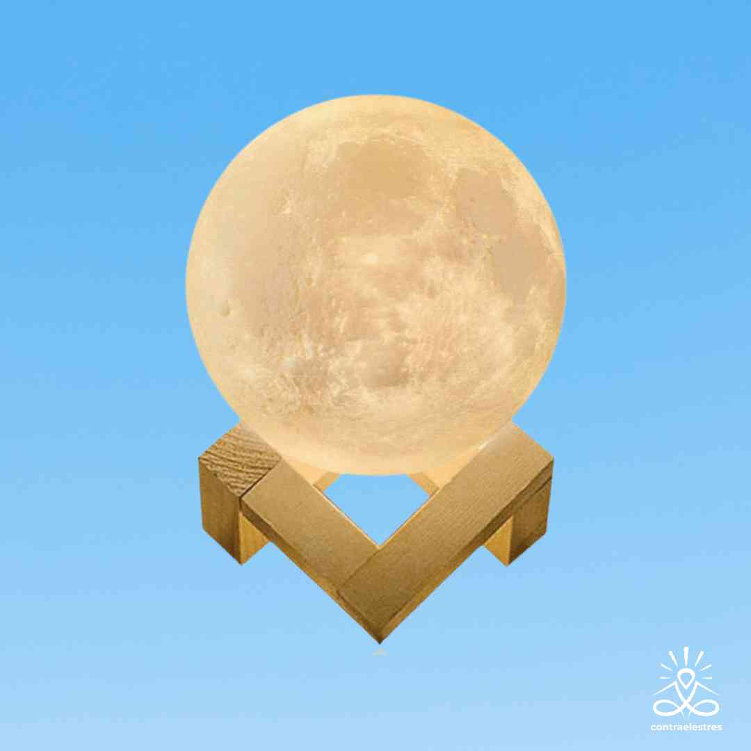 Lampara Luna Llena 3D Lampara Luna Llena 3D