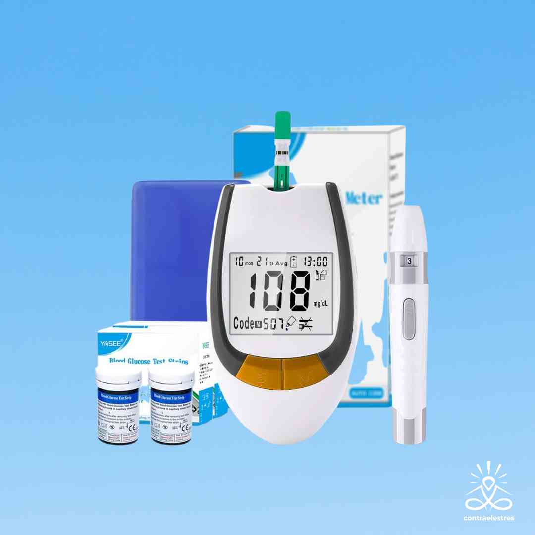 Medidor Glucemia Glucómetros Yaseeglm77 50 Tiras 50 Lancetas Medidor Glucemia Glucómetros Yaseeglm77 50 Tiras 50 Lancetas