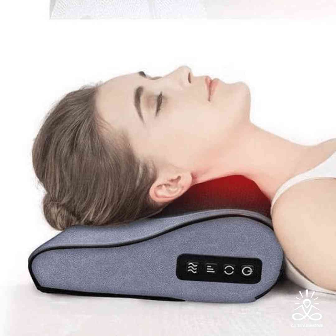 Almohada masajeadora eléctrica para el cuidado del cuello